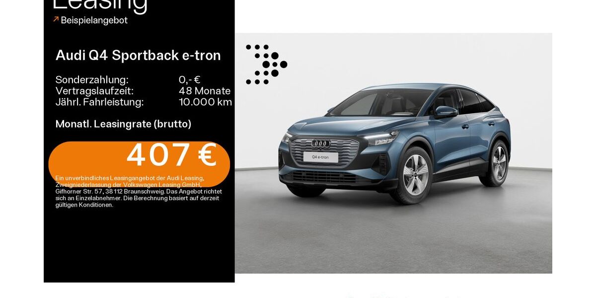 Audi Q4 e-tron 4.293 km 42.390 &euro; Schweinfurt 97424