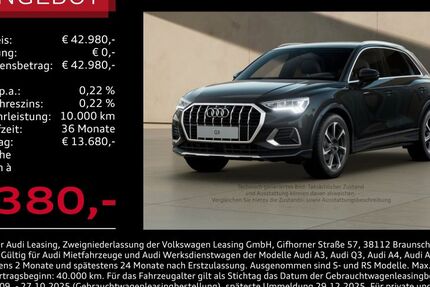 Audi Q3 9.999 km 42.980 € Ingolstadt 85057