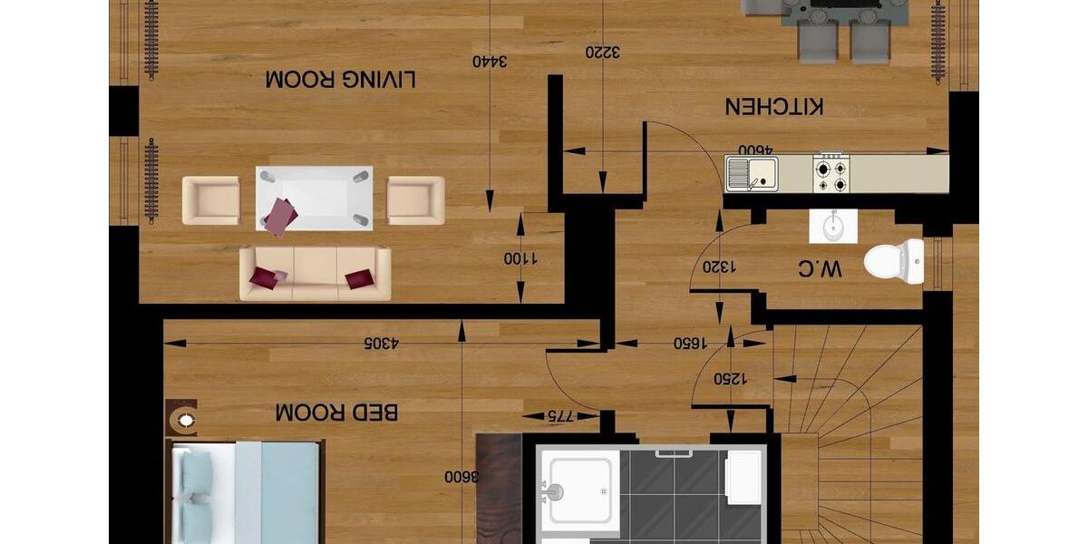 Etagenwohnung Penzberg - 2 Zimmer, 65 m&sup2;, 1.086&euro; | Angebot:25378288