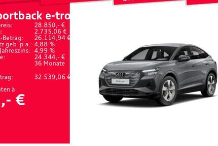 Audi Q4 e-tron 44.841 km 27.850 &euro; Frankfurt am Main 60314