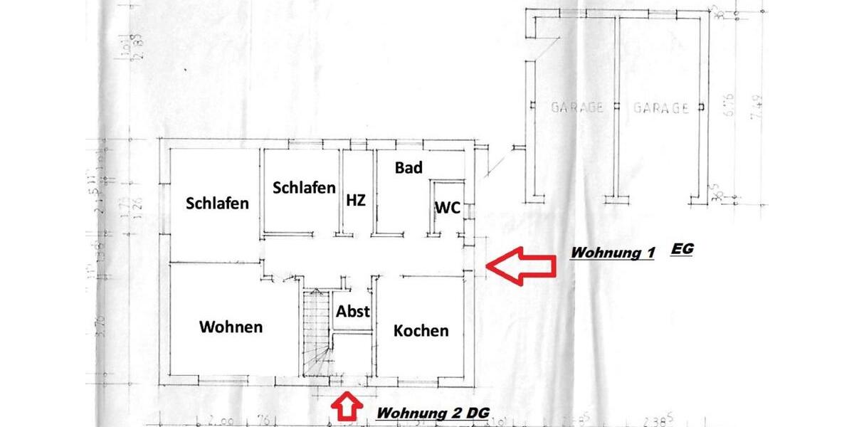 2-Familienhaus in ruhiger Sackgassenlage mit separaten Eingängen 6 zimmer
