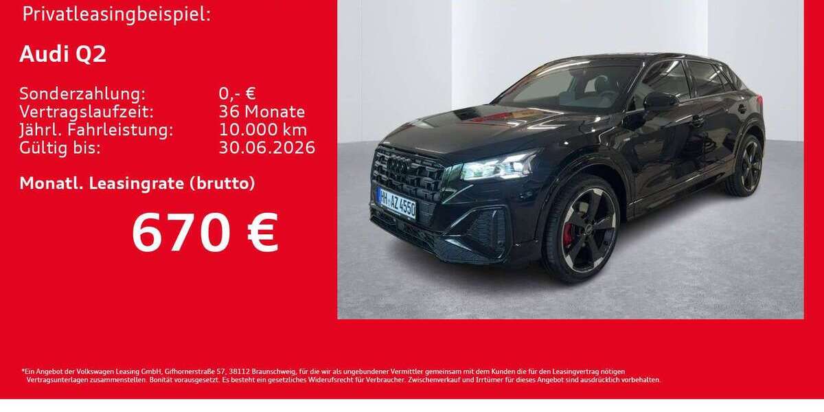 Audi Q2 1.890 km 49.220 &euro; Hamburg 20537