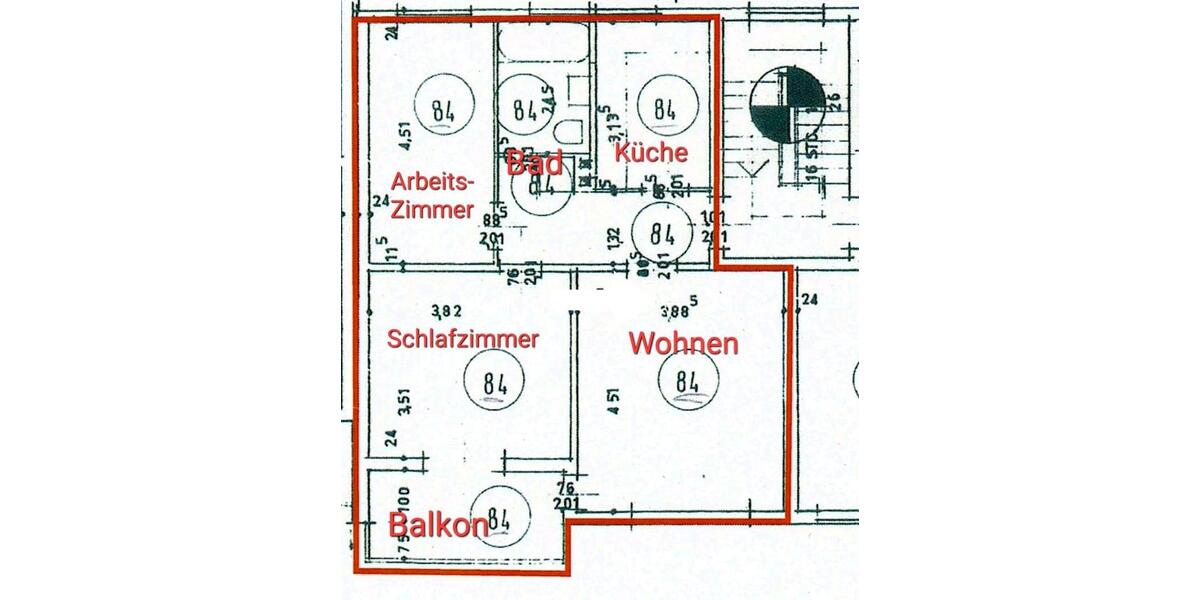 Etagenwohnung Gifhorn - 3 Zimmer, 64 m&sup2;, 125.000&euro; | Angebot:26671410