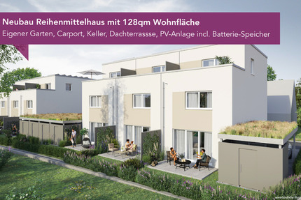 Neubau Reihenhaus (128m2) mit Garten und Carport in 79585 Steinen 4 zimmer