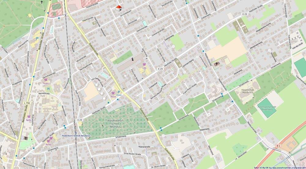 3-Zimmer-Erdgeschosswohnung mit Gartenanteil in Schloß NeuhausMastbruch, erst wenige Jahre alt 3 zimmer