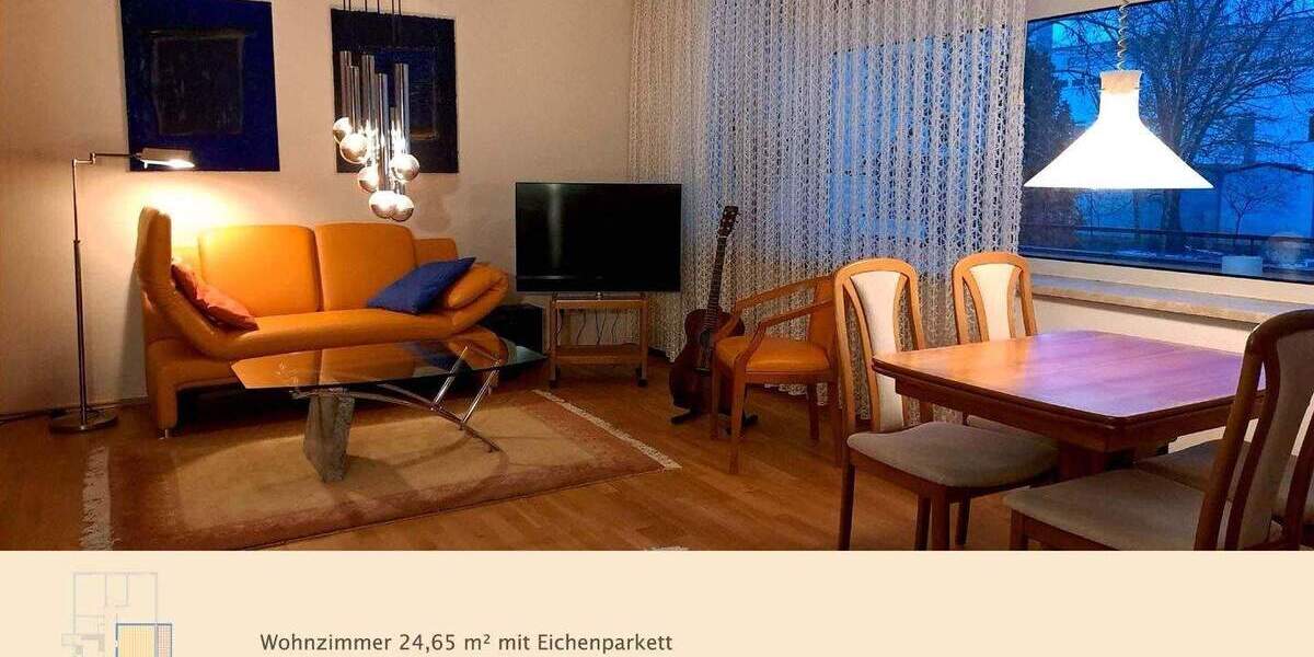 Etagenwohnung Regensburg Westenviertel - 4 Zimmer, 100 m&sup2;, 385.000&euro; | Angebot:25070568