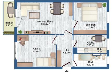 Annaburg NEU - frisch renovierte 3 Zimmer mit Balkon und Einbauküche! 3 zimmer