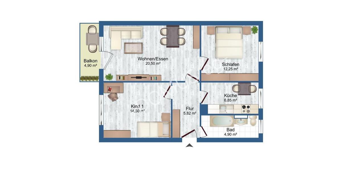 Annaburg NEU - frisch renovierte 3 Zimmer mit Balkon und Einbauküche! 3 zimmer