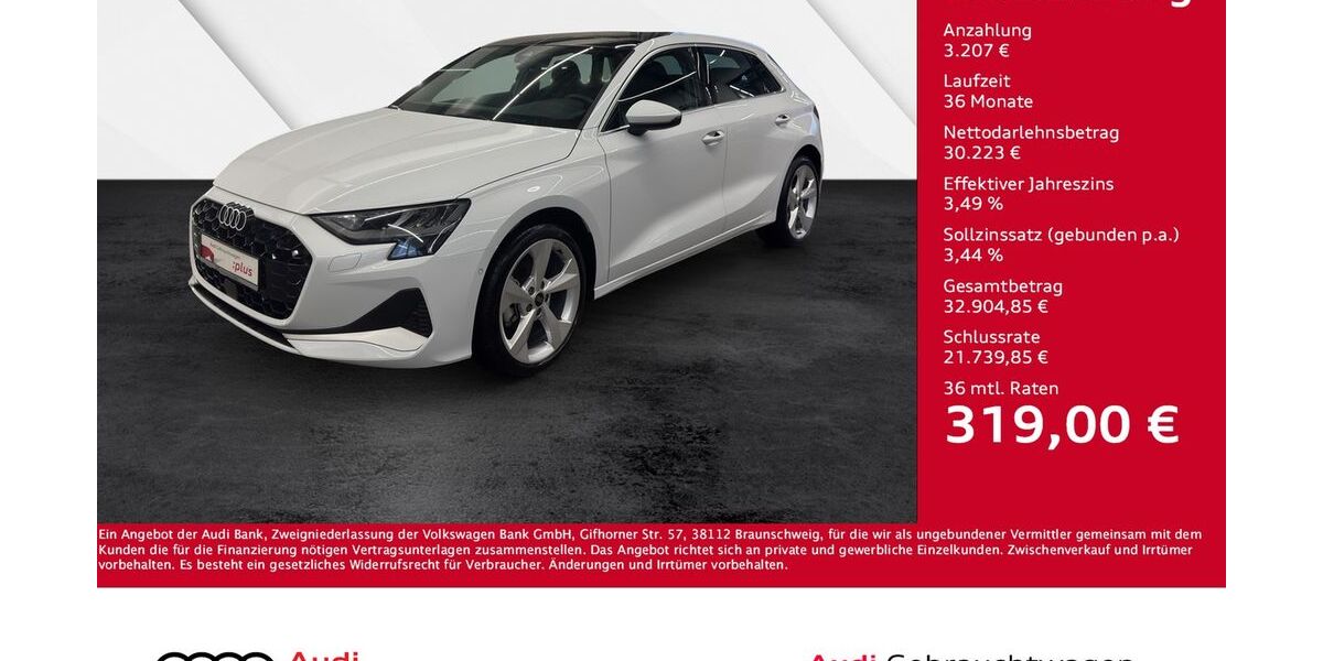 Audi A3 7.990 km 32.830 &euro; Giessen 35394