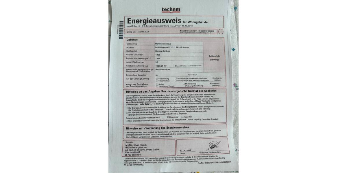 Etagenwohnung Bremen Blockland - 2 Zimmer, 51 m&sup2;, 179.000&euro; | Angebot:26804056