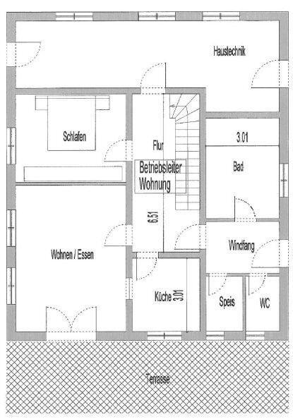 VH3533 Teilbares Gewerbeanwesen mit Neubauhalle, Büros und Betriebsleiterwohnung ca. 20 km südöstlich von Regensburg zimmer