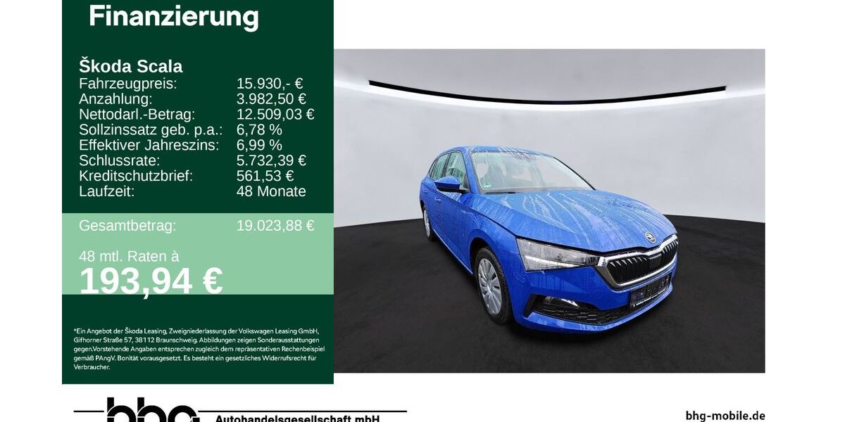 Skoda Scala 26.038 km 15.930 &euro; Freudenstadt 72250
