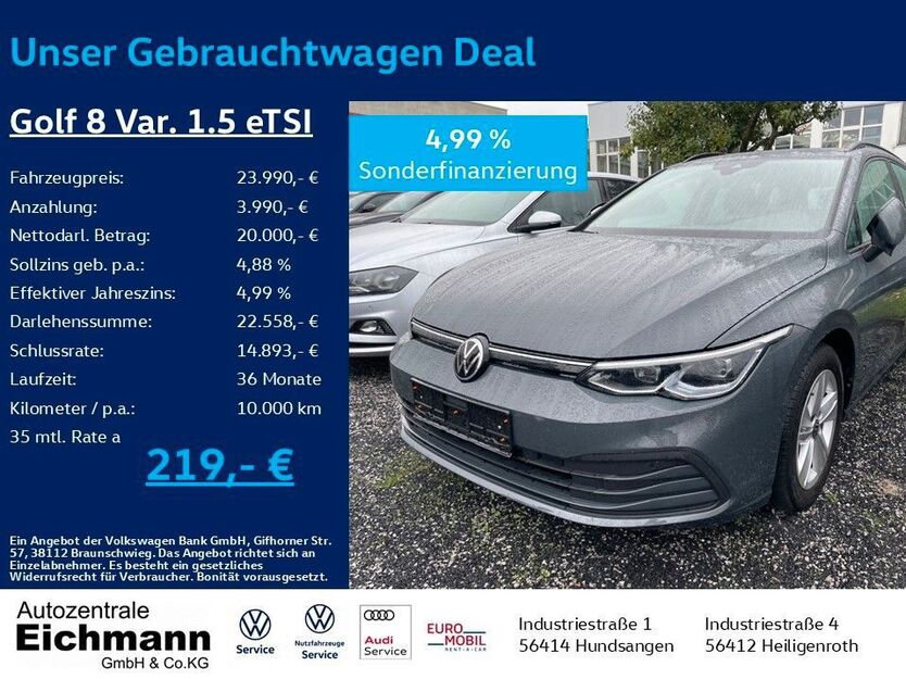 VW Golf 25.500 km 23.990 € Heiligenroth 56412