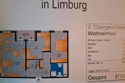 Wohnung Limburg an der Lahn Eschhofen - 3 Zimmer, 88 m&sup2;, 400.000&euro; | Angebot:26021479