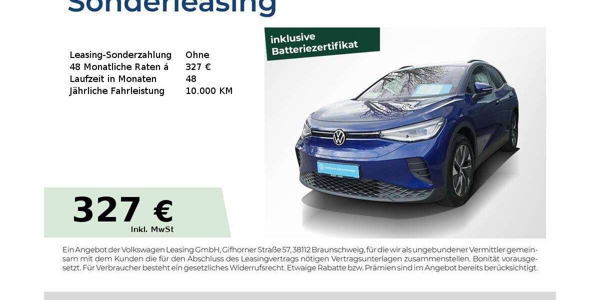 VW ID.4 8.550 km 34.440 &euro; Erlangen 91058