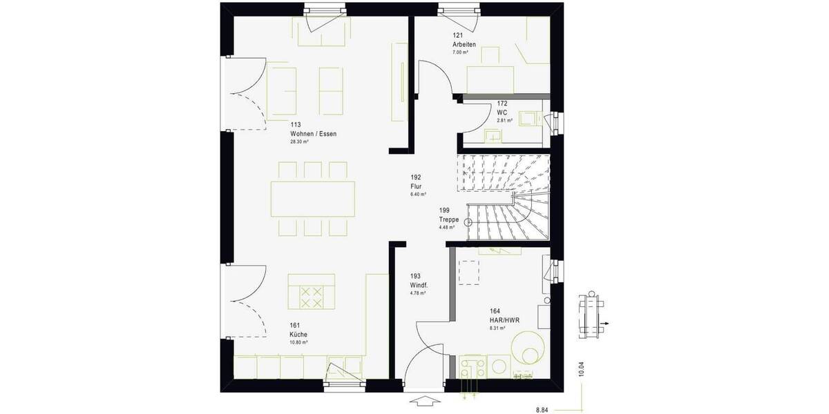 Einfamilienhaus Rottenburg am Neckar Rottenburg - 5 Zimmer, 145 m&sup2;, 469.149&euro; | Angebot:26391364