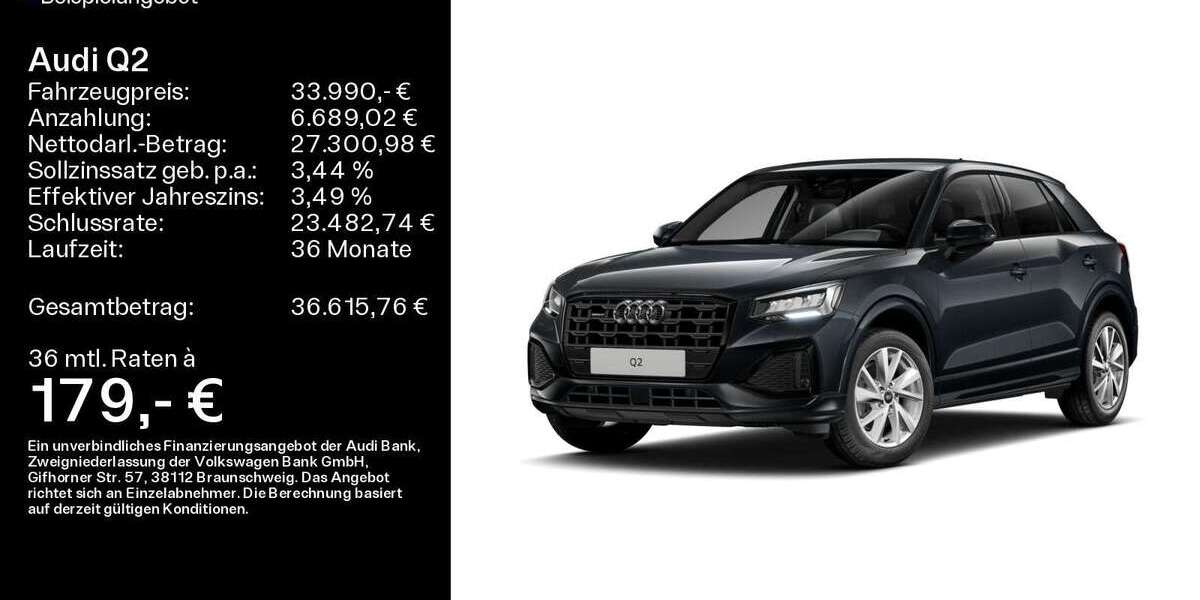 Audi Q2 10.355 km 33.990 &euro; Schweinfurt 97424