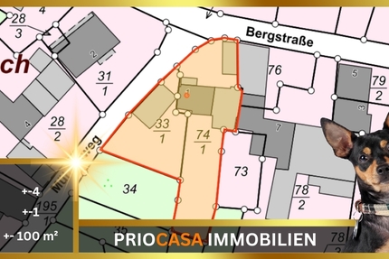 ++ PRIOCASA IMMOBILIEN Abrissfähiges Gebäude Baugrundstück voll erschlossen vielseitige Möglichkeiten ++ zimmer