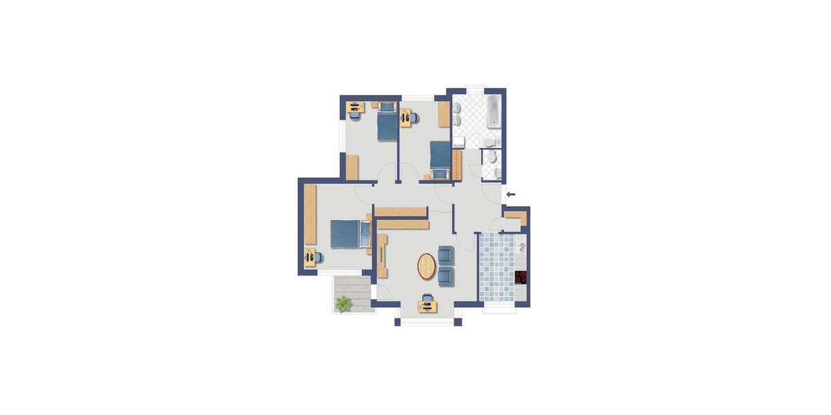 Erdgeschoßwohnung Kalefeld - 4 Zimmer, 91 m&sup2;, 635&euro; | Angebot:26422297