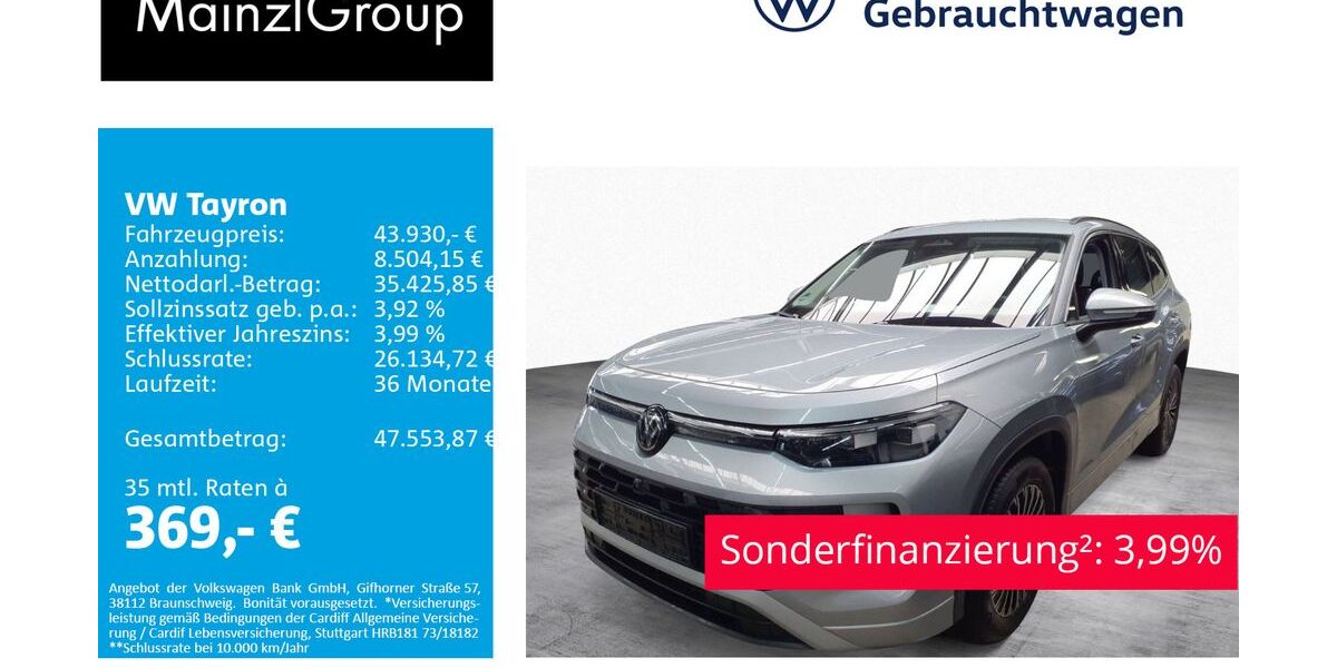 VW Tayron 25.600 km 43.930 &euro; Feldkirchen/Westerham 83620