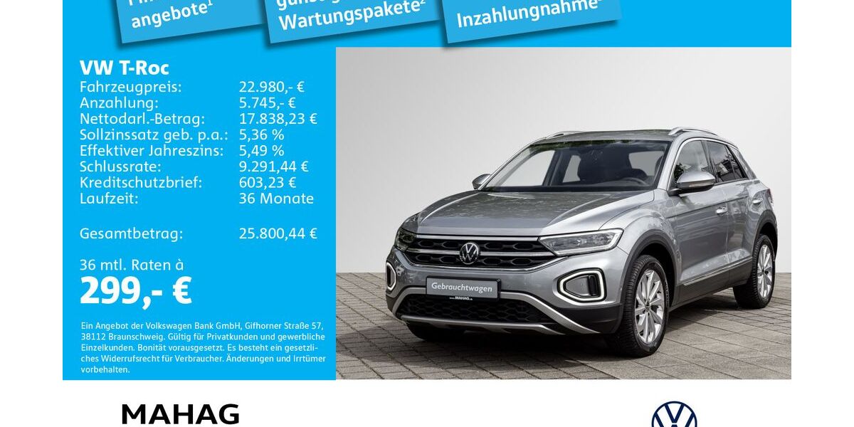 VW T-Roc 57.118 km 22.591 &euro; Ottobrunn 85521