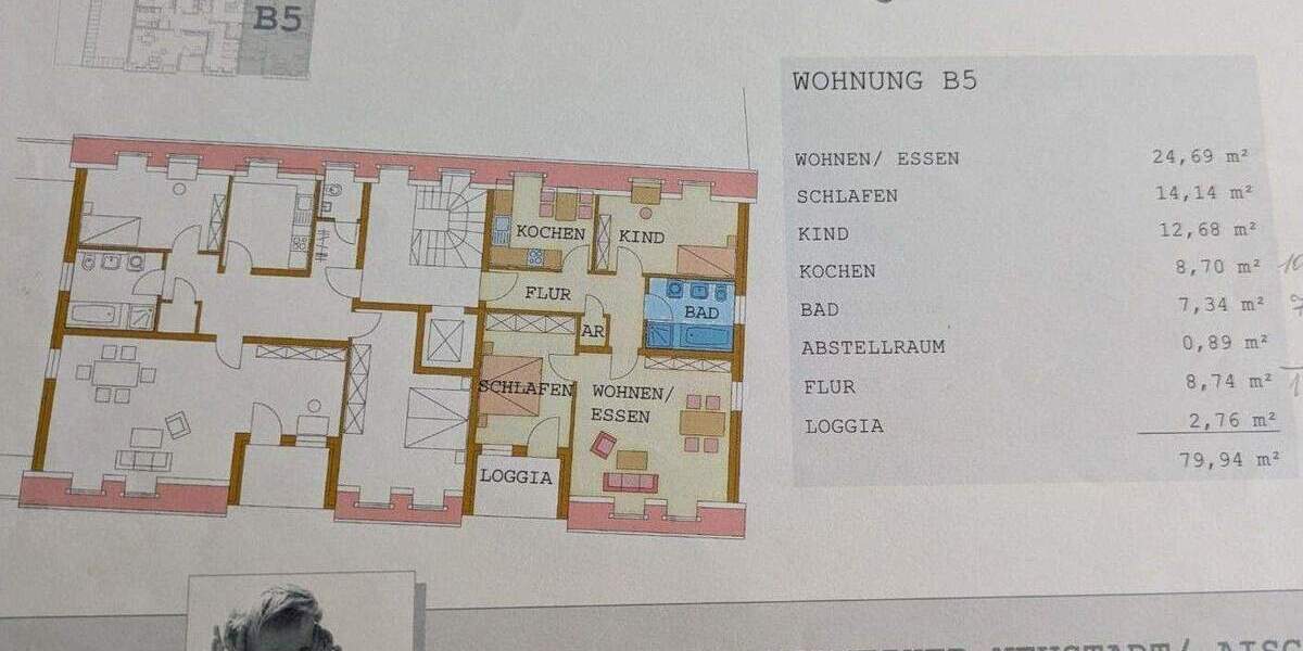 Etagenwohnung Neustadt/Aisch Neustadt - 3 Zimmer, 79 m&sup2;, 319.000&euro; | Angebot:25690498