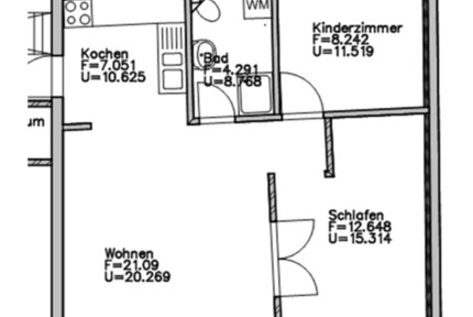 Drei-Zimmer-Wohnung, in 17179 Gnoien