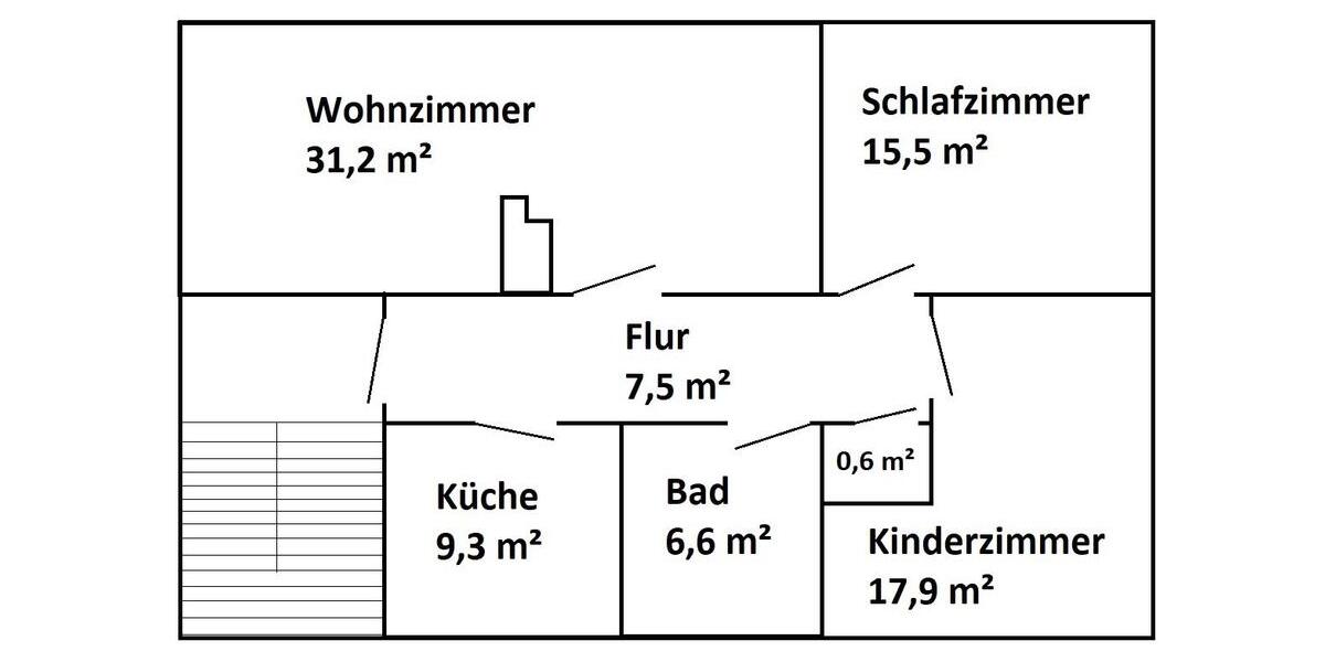 Etagenwohnung Goslar Immenrode - 3 Zimmer, 84 m&sup2;, 550&euro; | Angebot:26387243