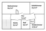 Etagenwohnung Goslar Immenrode - 3 Zimmer, 84 m&sup2;, 550&euro; | Angebot:26387243