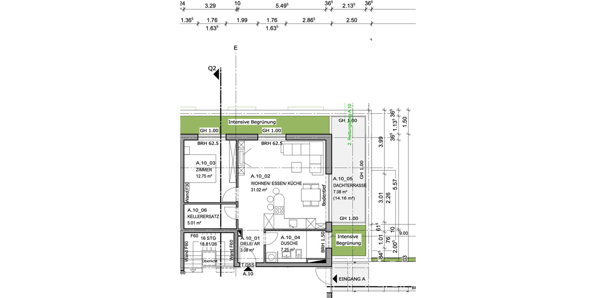 Dachgeschoßwohnung Mainz Oberstadt - 2 Zimmer, 66 m&sup2;, 417.179&euro; | Angebot:24159735