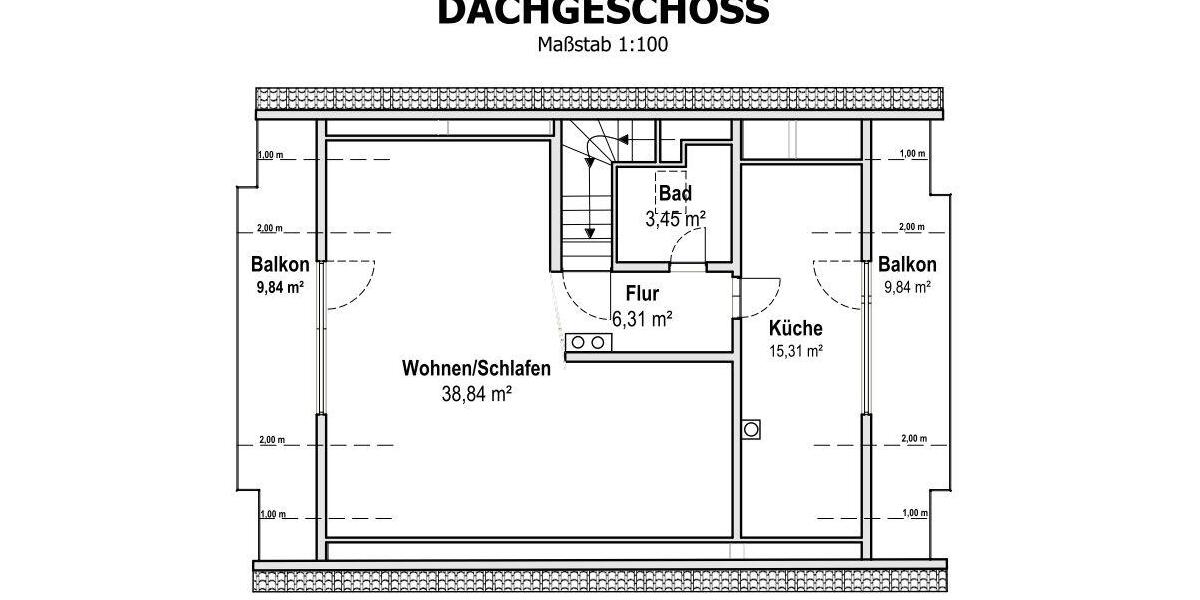 Dachgeschoßwohnung Tauberbischofsheim - 1 Zimmer, 74 m&sup2;, 680&euro; | Angebot:26393594