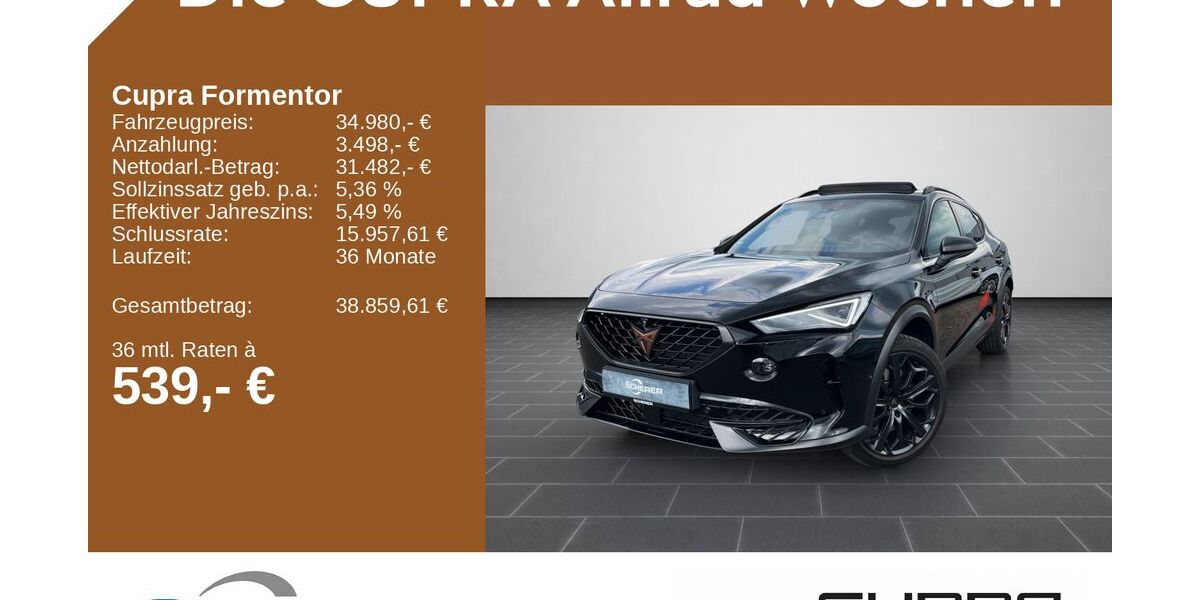 Cupra Formentor 18.290 km 34.980 &euro; Saarbrücken 66115