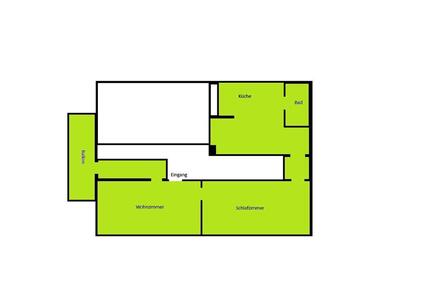 Wohnung Flörsbachtal - 2 Zimmer, 55 m&sup2;, 540&euro; | Angebot:26383967
