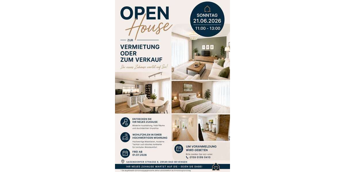 Etagenwohnung Bad Bevensen - 3 Zimmer, 115 m&sup2;, 429.000&euro; | Angebot:26242513