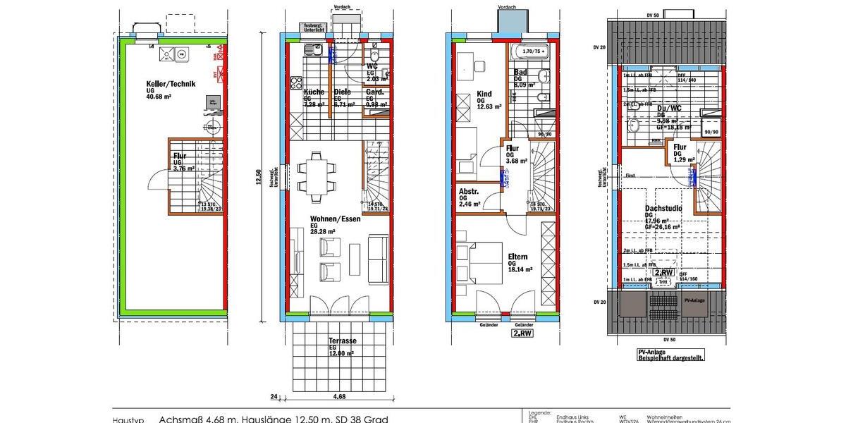 Reihenhaus Bad Krozingen - 4 Zimmer, 126 m&sup2;, 762.000&euro; | Angebot:26096314