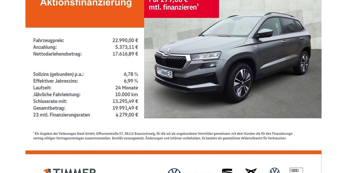 Skoda Karoq 77.057 km 22.690 &euro; Meppen 49716