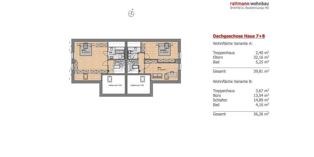 Doppelhaushälfte Herzogenaurach Steinbach - 6 Zimmer, 206 m&sup2;, 1.087.000&euro; | Angebot:25155019