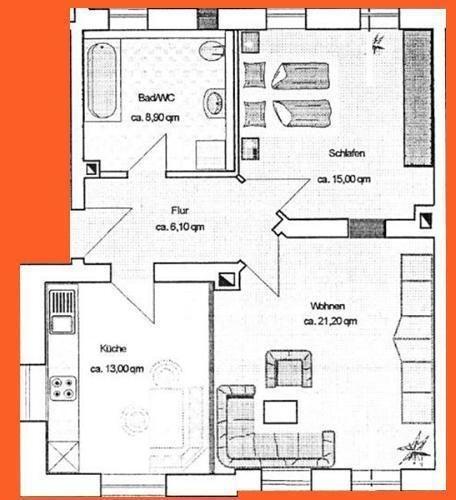 Etagenwohnung Markneukirchen - 2 Zimmer, 64 m&sup2;, 640&euro; | Angebot:24946763