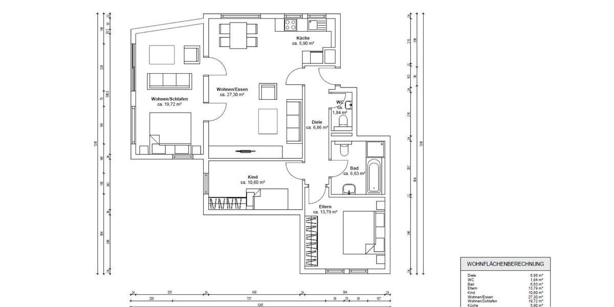 Erdgeschoßwohnung Stuttgart Luginsland - 4 Zimmer, 93 m&sup2;, 463.000&euro; | Angebot:24567791
