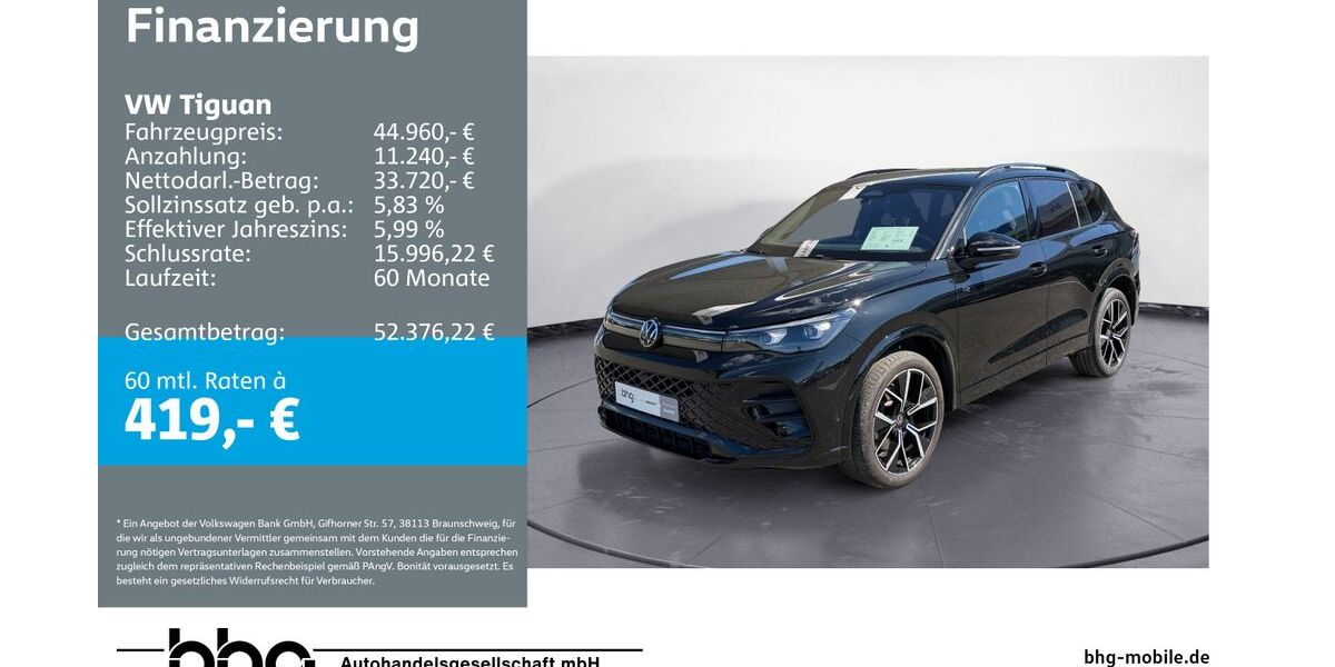 VW Tiguan 20.667 km 43.490 &euro; Mössingen 72116