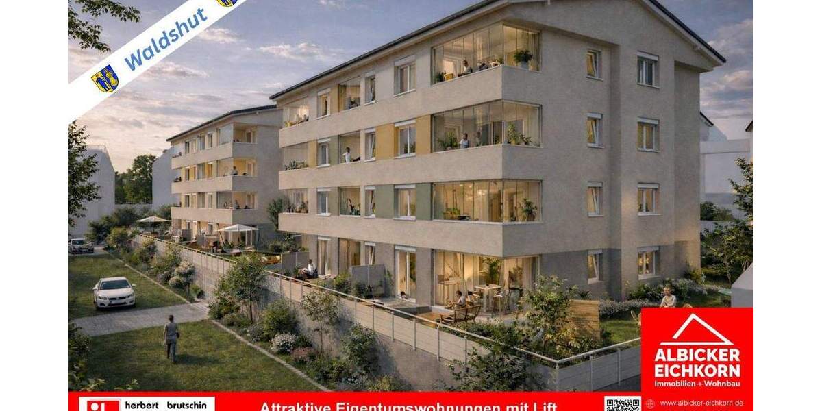 Etagenwohnung Waldshut-Tiengen Waldshut - 2 Zimmer, 59 m&sup2;, 289.100&euro; | Angebot:25744835
