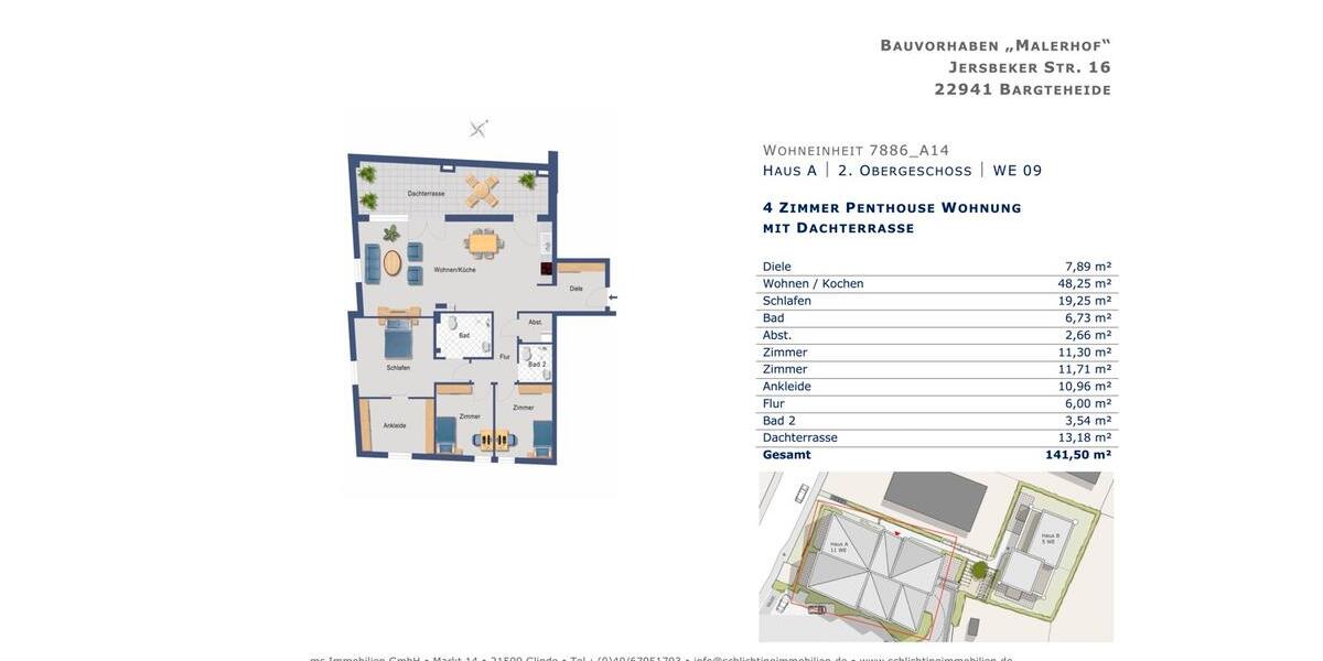 Einfamilienhaus Bargteheide - 4 Zimmer, 141 m&sup2;, 2.115&euro; | Angebot:26572766