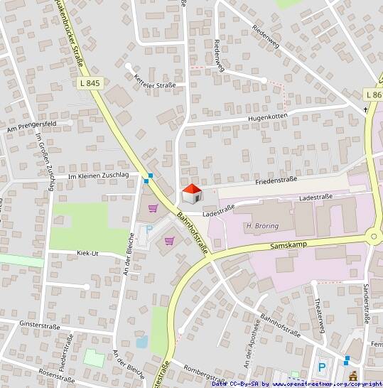 Etagenwohnung Dinklage - 2 Zimmer, 65 m&sup2;, 550&euro; | Angebot:26434878