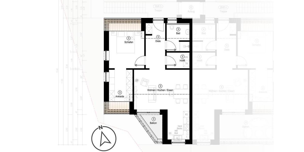 Dachgeschoßwohnung Lathen - 2 Zimmer, 64 m&sup2;, 745&euro; | Angebot:26668700