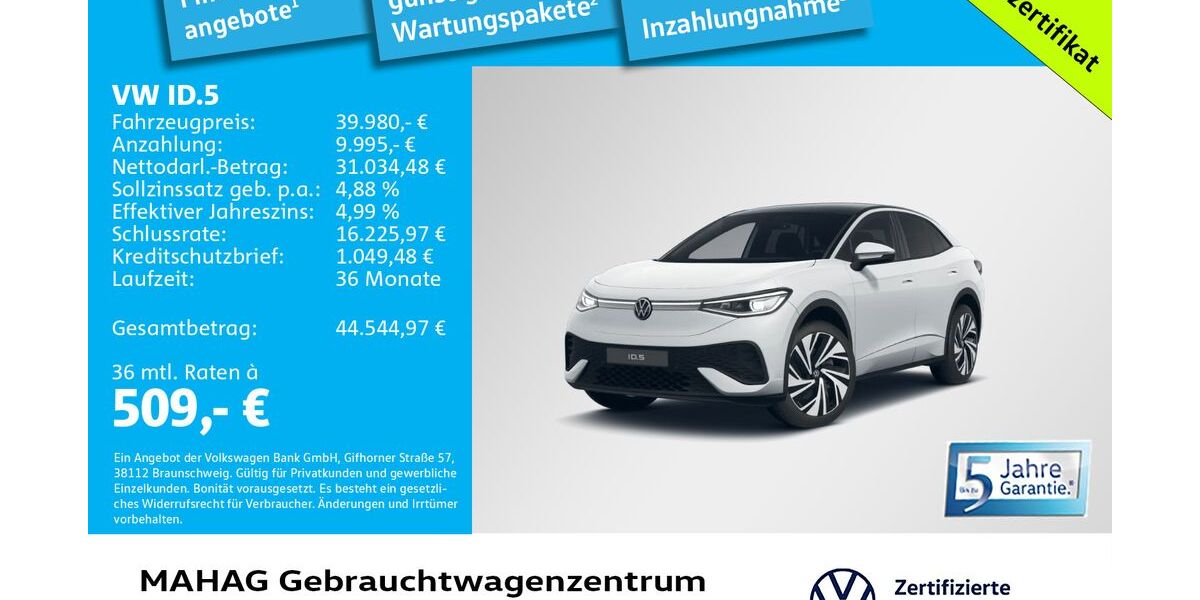 VW ID.5 9.267 km 39.980 &euro; München 80935