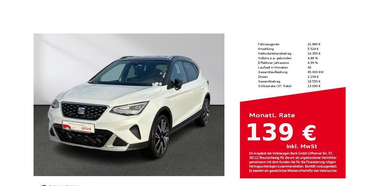 Seat Arona 39.820 km 21.880 &euro; Bielefeld 33609