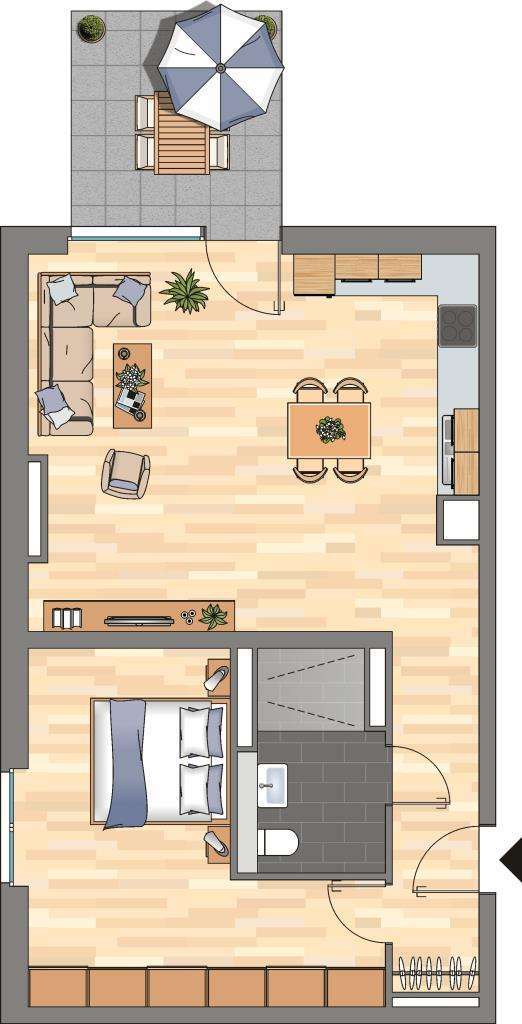 Wohnung zum Mieten in Bonn 1.199 € 70.4 m² 2 zimmer