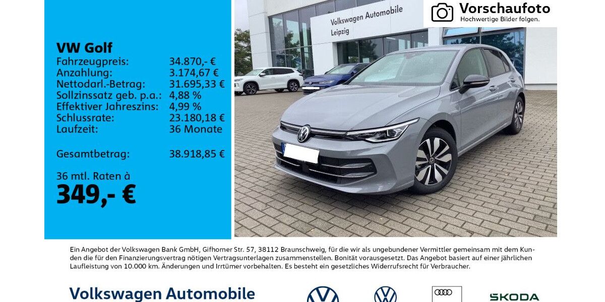 VW Golf 11.137 km 29.970 &euro; Leipzig 04277