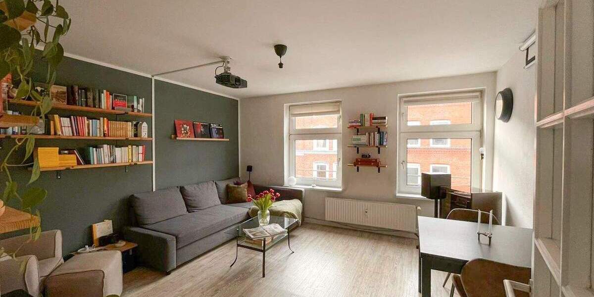 Etagenwohnung Kiel Südfriedhof - 2 Zimmer, 48 m&sup2;, 165.000&euro; | Angebot:25523376