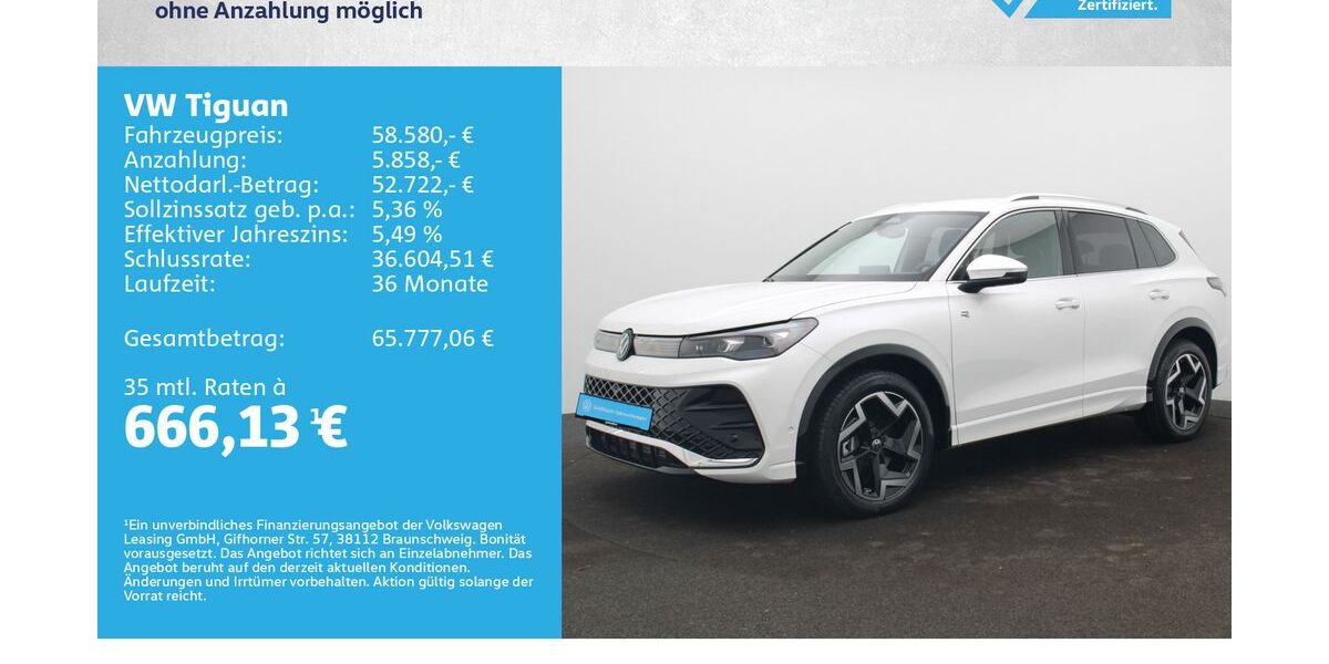 VW Tiguan 5.000 km 51.980 &euro; Würzburg 97076